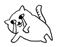 neko cat senpai with friends Sticker sticker #13967945