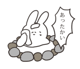 Winter rabbit sticker #13968085