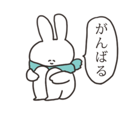 Winter rabbit sticker #13968092