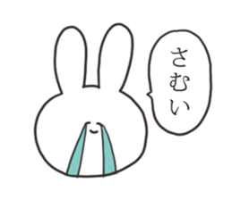 Winter rabbit sticker #13968095