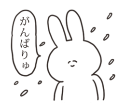Winter rabbit sticker #13968102