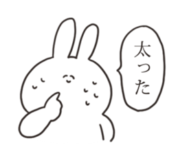 Winter rabbit sticker #13968103