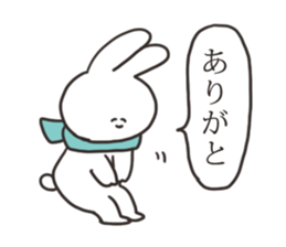 Winter rabbit sticker #13968113