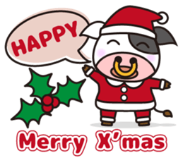 Cow cute animal 4 sticker #13968454