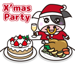 Cow cute animal 4 sticker #13968456