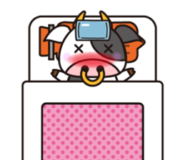 Cow cute animal 4 sticker #13968485