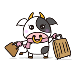 Cow cute animal 4 sticker #13968492