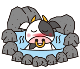 Cow cute animal 4 sticker #13968493