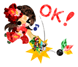 Pretty little people -Kimono girls- sticker #13968862