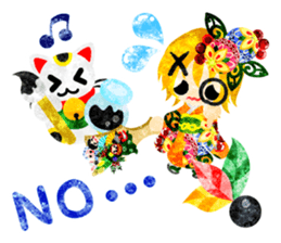 Pretty little people -Kimono girls- sticker #13968863