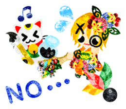 Pretty little people -Kimono girls- sticker #13968863