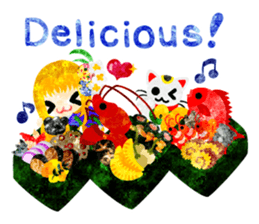 Pretty little people -Kimono girls- sticker #13968868