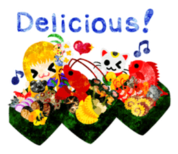 Pretty little people -Kimono girls- sticker #13968868