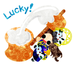 Pretty little people -Kimono girls- sticker #13968879