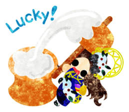 Pretty little people -Kimono girls- sticker #13968879