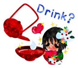 Pretty little people -Kimono girls- sticker #13968880