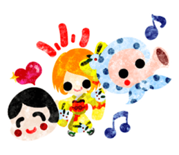 Pretty little people -Kimono girls- sticker #13968882
