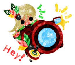 Pretty little people -Kimono girls- sticker #13968883