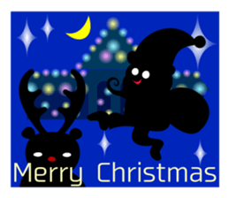 Fun companions of Christmas and New Year sticker #13969254