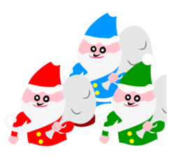 Fun companions of Christmas and New Year sticker #13969260