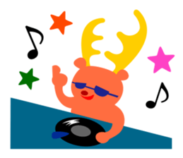 Fun companions of Christmas and New Year sticker #13969266