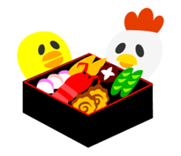 Fun companions of Christmas and New Year sticker #13969286