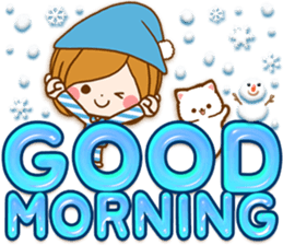 Leisurely a girlfriend.big lettersticker sticker #13969376