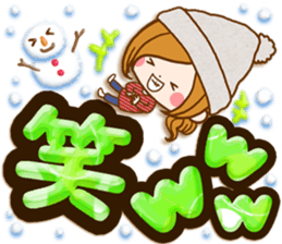 Leisurely a girlfriend.big lettersticker sticker #13969385