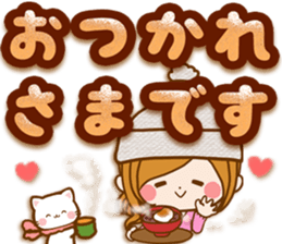 Leisurely a girlfriend.big lettersticker sticker #13969386