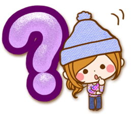 Leisurely a girlfriend.big lettersticker sticker #13969399