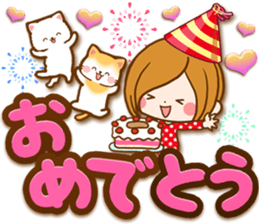 Leisurely a girlfriend.big lettersticker sticker #13969402