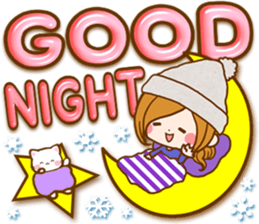 Leisurely a girlfriend.big lettersticker sticker #13969405