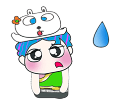 Mr. Hatoru and rabbit. ^_^ sticker #13970097