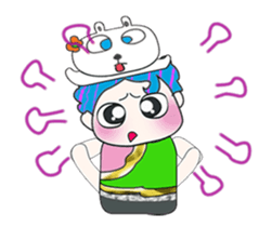 Mr. Hatoru and rabbit. ^_^ sticker #13970100