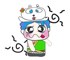 Mr. Hatoru and rabbit. ^_^ sticker #13970102