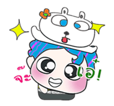 Mr. Hatoru and rabbit. ^_^ sticker #13970112