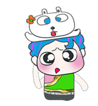 Mr. Hatoru and rabbit. ^_^ sticker #13970115