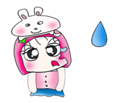 Miss. Sayaka and rabbit. ^_^ sticker #13970929