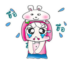 Miss. Sayaka and rabbit. ^_^ sticker #13970931