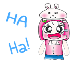 Miss. Sayaka and rabbit. ^_^ sticker #13970933