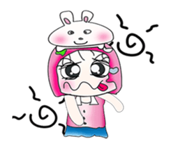 Miss. Sayaka and rabbit. ^_^ sticker #13970934