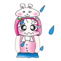 Miss. Sayaka and rabbit. ^_^ sticker #13970937