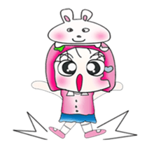 Miss. Sayaka and rabbit. ^_^ sticker #13970939