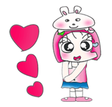 Miss. Sayaka and rabbit. ^_^ sticker #13970940