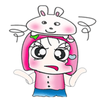 Miss. Sayaka and rabbit. ^_^ sticker #13970943