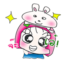 Miss. Sayaka and rabbit. ^_^ sticker #13970944