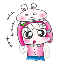 Miss. Sayaka and rabbit. ^_^ sticker #13970947