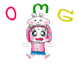 Miss. Sayaka and rabbit. ^_^ sticker #13970949