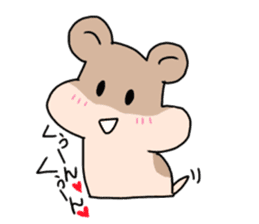 Idol loving cute hamster sticker #13971192