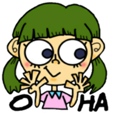 outrageous hair sticker #13971414